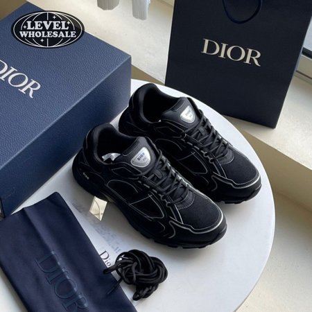 DIOR B30 SNEAKER BLACK MESH AND TECHNICAL FABRIC - CD97