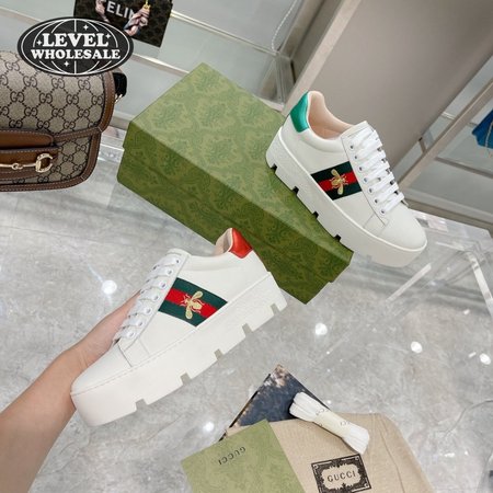 GUCCI ACE PLATFORM WHITE SNEAKER - GC205