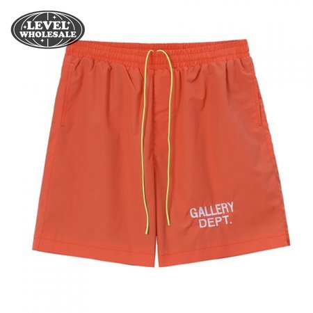 GALLERY DEPT Shorts Letter Design For Men And Women Orange