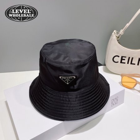 Prada Re-Nylon Bucket Hat Black Cap