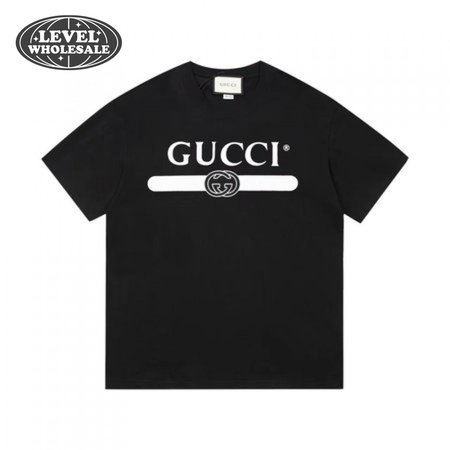 GUCCI OVERSIZED T-SHIRT WITH INTERLOCKING G BLACK