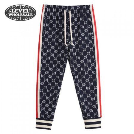 Gucci GG Jacquard Jogging Pant Blue/Ivory