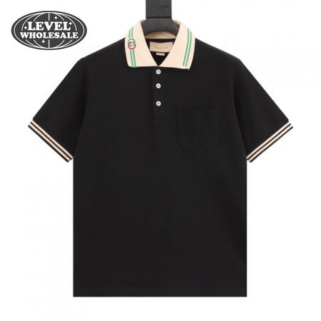 Gucci Interlocking G-collar Polo Shirt