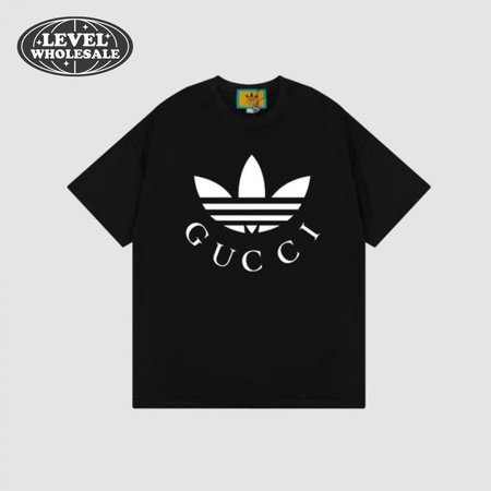 Gucci x Adidas Cotton Jersey T-Shirt Black