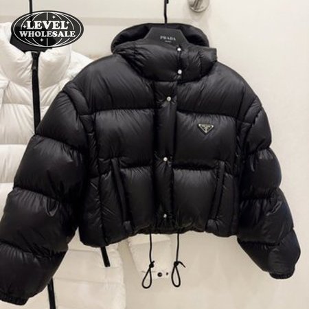 PRADA Re-Nylon Cropped Down Jacket