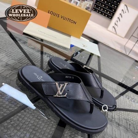 leather sandals black