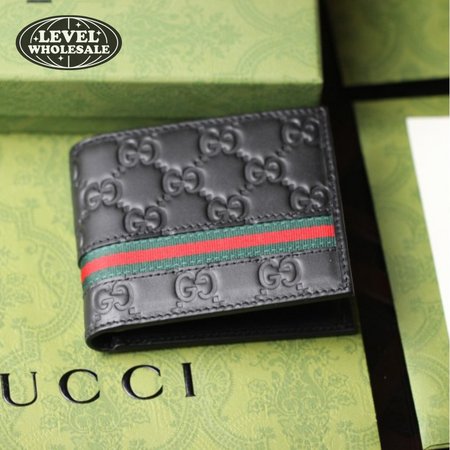 Gucci Bifold Wallet Signature Web Black