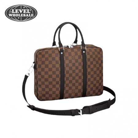 porte-documents voyage pm monogram macassar canvas ldb062