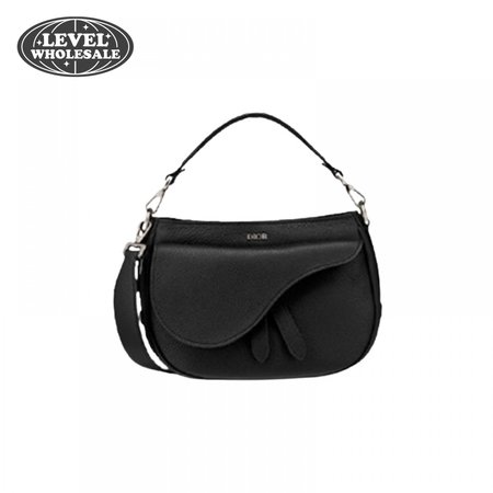 Dior Saddle Messenger Bag Black Grained Calfskin - DMB008