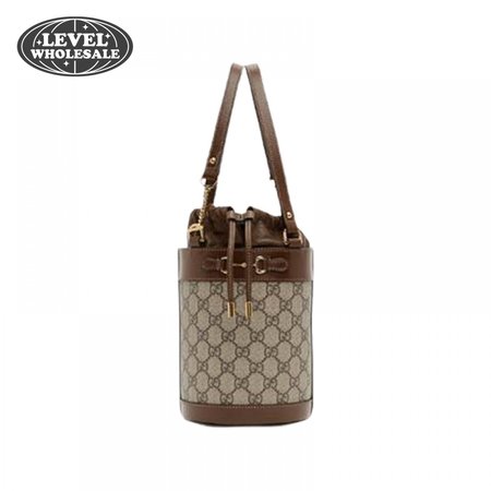 Gucci Beige 1955 Horsebit Small GG Bucket Bag - GMB93