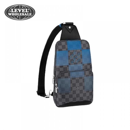 avenue sling bag blue damier graphite giant canvas lmb043