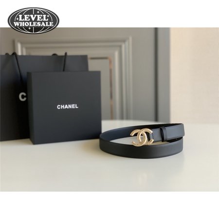 chanel logo classic belt