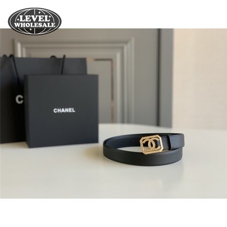 chanel logo classic belt