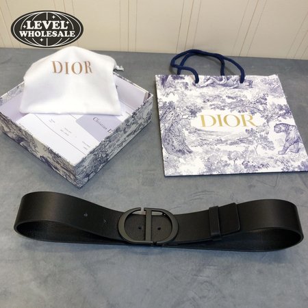 dior black buckle CD belt