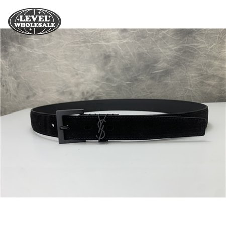 ysl leather belt