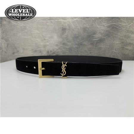 ysl leather belt