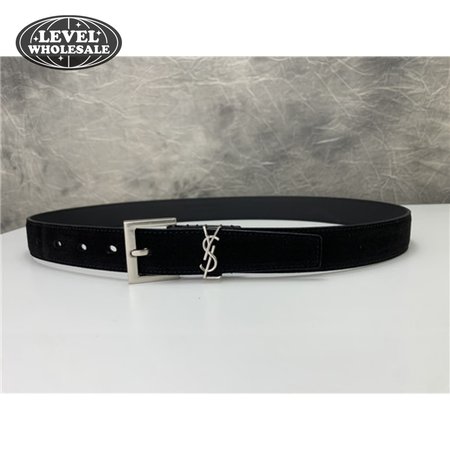 ysl leather belt