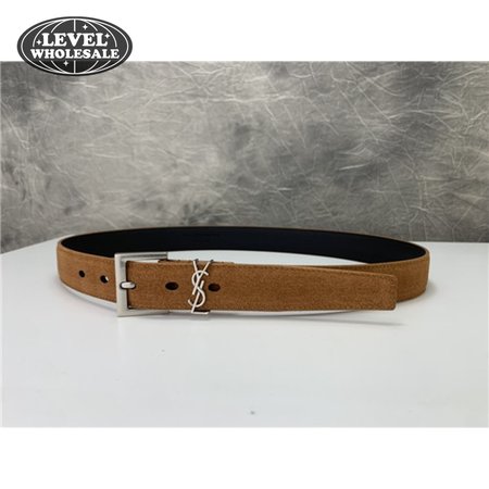 ysl leather belt