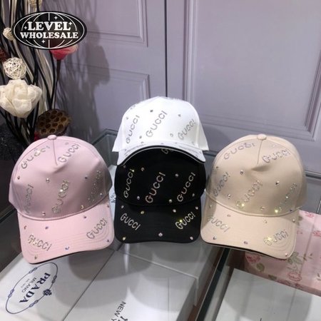 Fashion Gucci with diamond logo Baseball cap