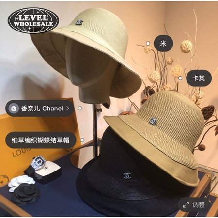 Wholesale CC design Fine straw woven hat bow