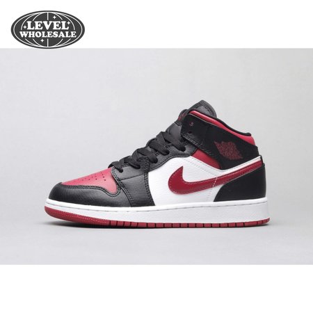 Air Jordan 1 Mid Bred Toe 36-46