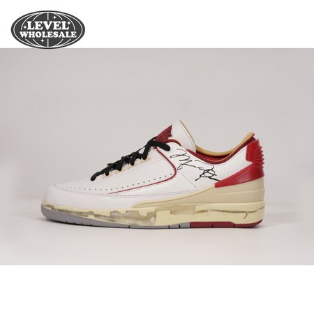 OFF-WHITE x Jordan 2 Retro Low SP White Red SIZE: 40-47.5