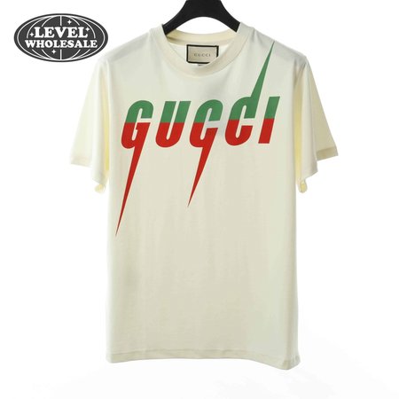 GUCCI 20SS LIGHTNING LOGO SHORT SLEEVE T SHIRT