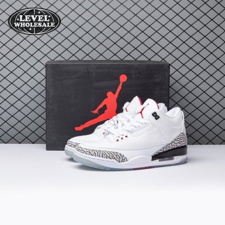 Jordan 3 Retro Free Throw Line White Cement 923096-101 Size 40-47