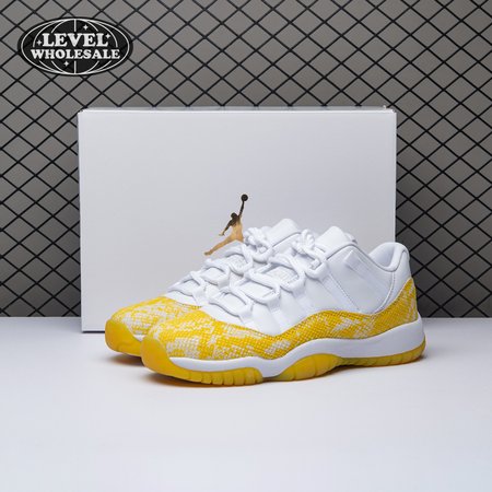 Jordan 11 Retro Low Tour Yellow Snakeskin (Women's) AH7860-107 Size 36-40