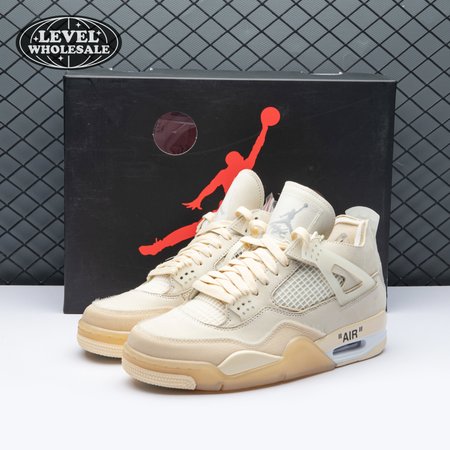 Air Jordan 4 RERO x Off-White AJ4 OW Sail 36-47.5