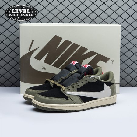 Travis Scott x Air Jordan 1 Low OG Black Olive DM7866-002 Size 36-48.5