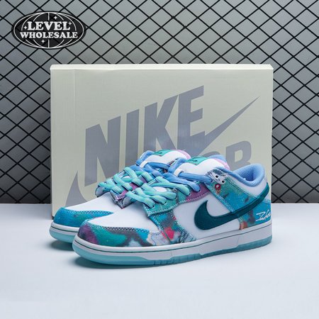 Futura Laboratories x Nike Dunk Low SB 'Bleached Aqua' HF6061 400 Size 36-47.5