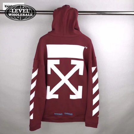 Off White Red Diag Arrow Hoodie