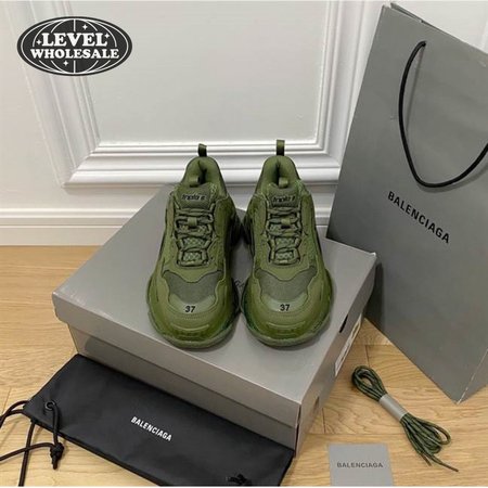 BALENCIAGA MEN'S TRIPLE S SNEAKER CLEAR SOLE - BB188