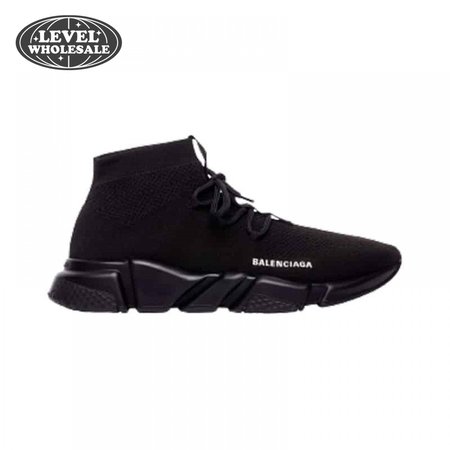 BALENCIAGA MEN'S SPEED LACE-UP SNEAKER IN BLACK - BB163