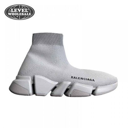 BALENCIAGA SPEED 2.0 SNEAKER IN GREY RECYCLED KNIT - BB142