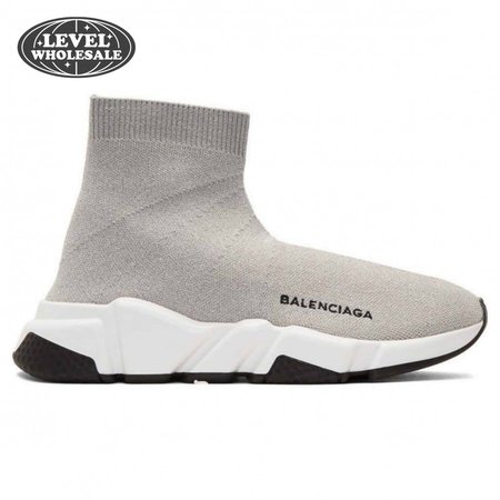 BALENCIAGA SPEED TRAINER METALLIC SILVER LUREX - BB18