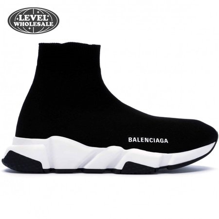 BALENCIAGA SPEED TRAINER BLACK WHITE - BB10