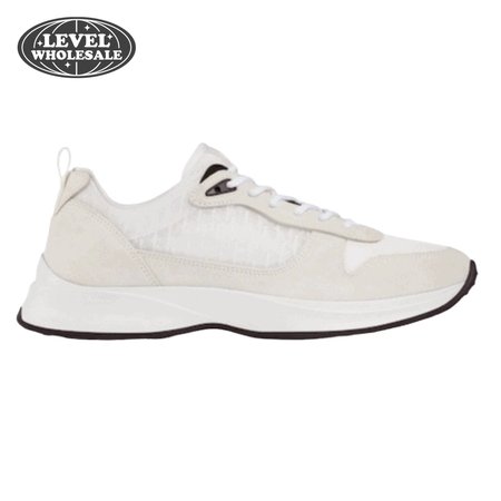 DIOR B25 OBLIQUE WHITE SUEDE RUNNER - CD38