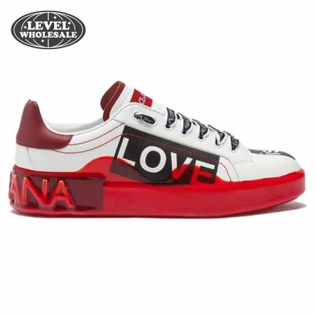 DOLCE & GABBANA PORTOFINO MELT SNEAKERS IN PRINTED NAPPA CALFSKIN - DG16