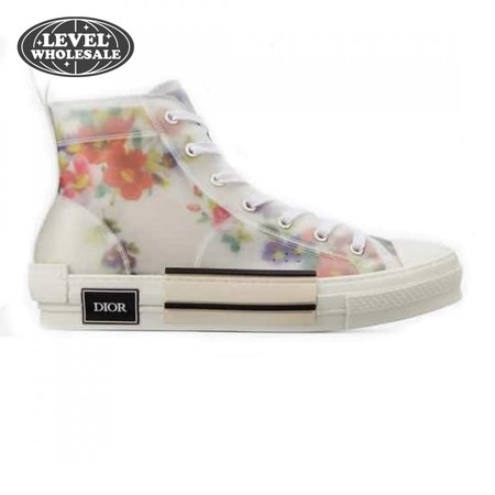 DIOR FLOWERS TECHNICAL CANVAS "B23" HIGH-TOP SNEAKER - CD12