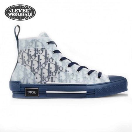 DIOR B23 HIGH-TOP SNEAKER IN BLUE DIOR OBLIQUE - CD29