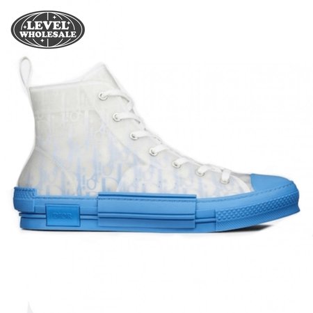 B23 HIGH-TOP SNEAKER WITH GRADIENT BLUE DIOR OBLIQUE CANVAS