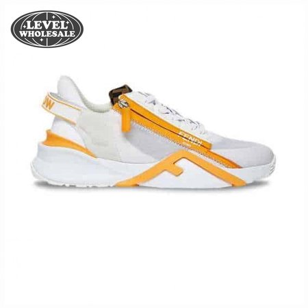 FENDI CHUNKY LACE-UP TRAINERS YELLOW - FD20