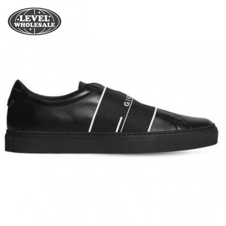 GIVENCHY MEN'S BLACK URBAN STREET LEATHER TRAINERS - GVC49